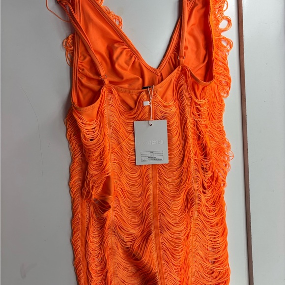Vibrant Orange Backless Dress by Dress Decode - Picture 4 of 4